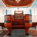Ahrida Sinagogu genel iç görünümü Balat